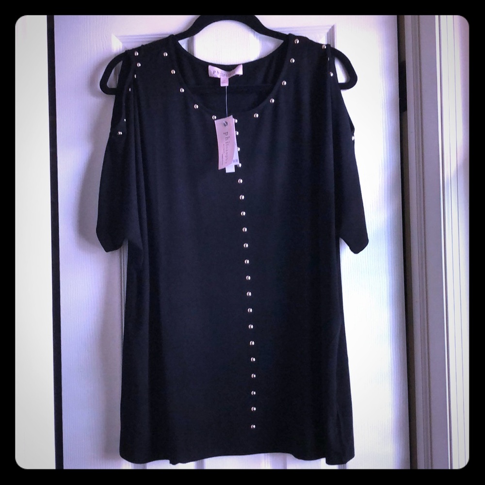 PHILOSOPHY Plus size studded top